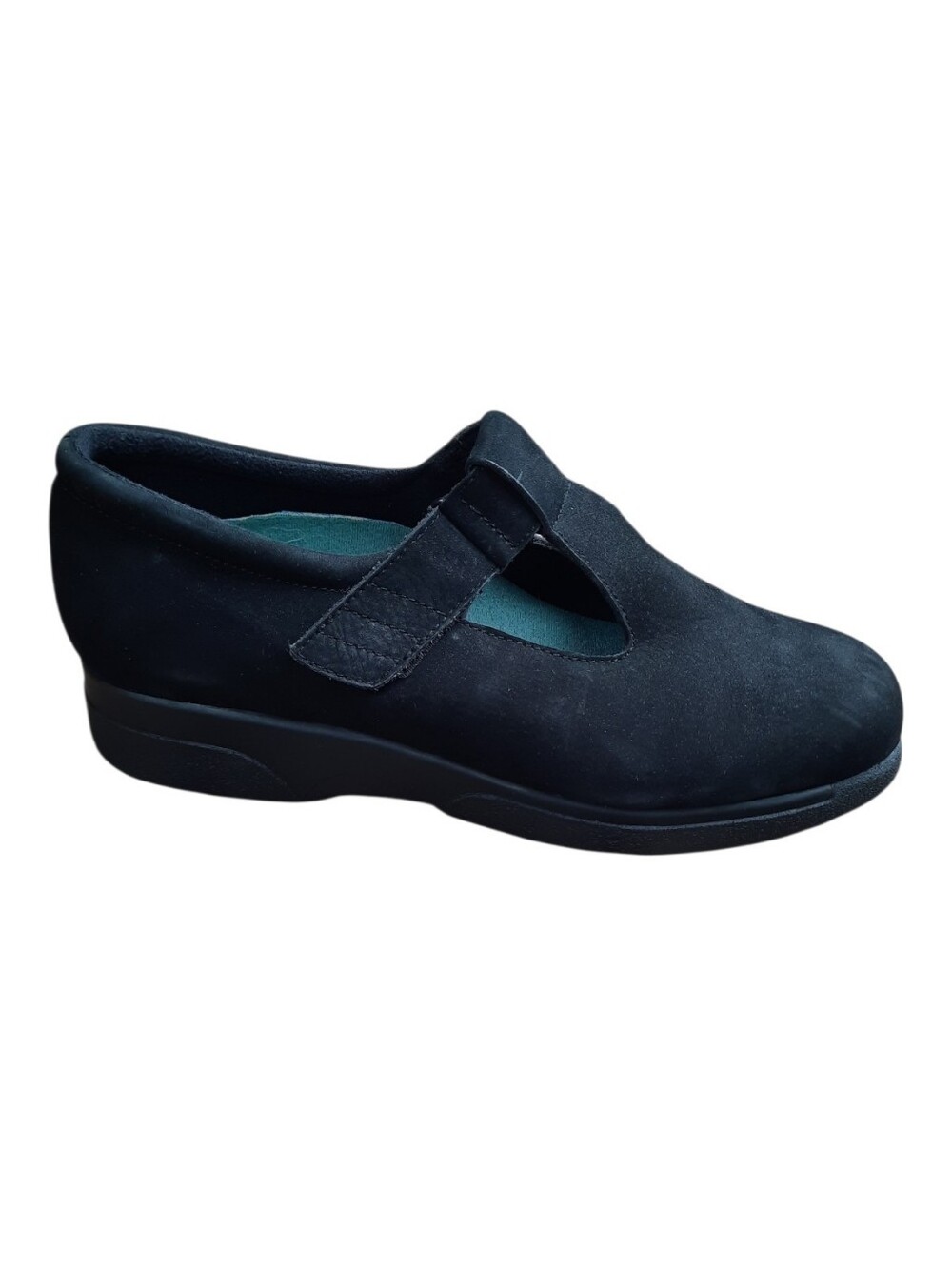 NIB Drew Sport-Tee Black Nubuck Suede Diabetic Orthopedic Comfort Shoes Size 9